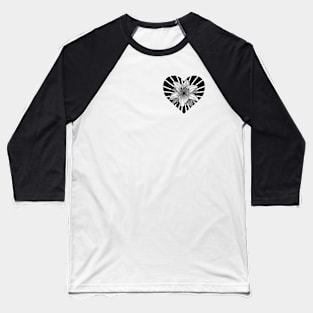 Lírio Flower Heart Baseball T-Shirt